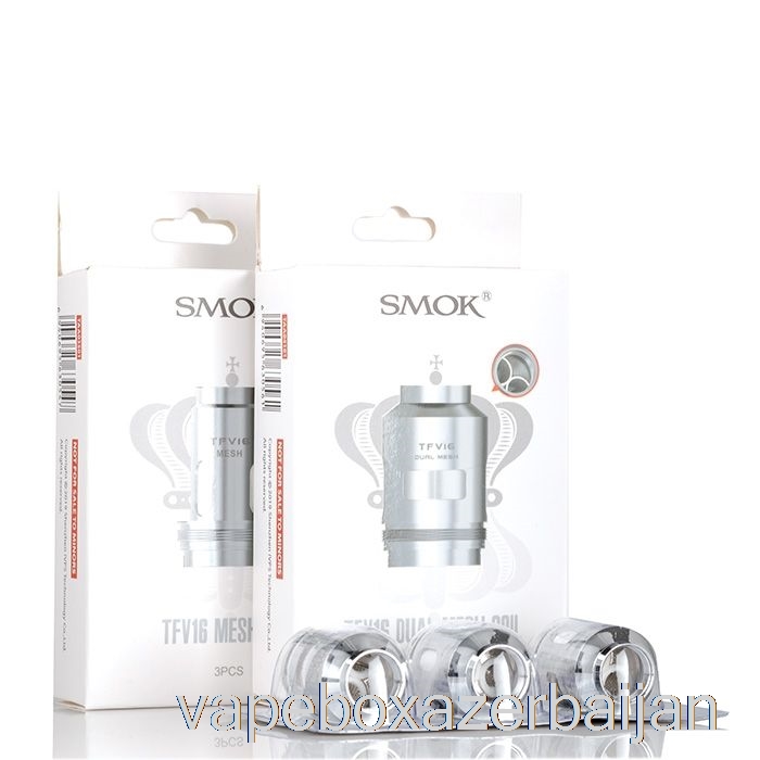 Vape Smoke SMOK TFV16 Mesh Replacement Coils 0.12ohm Dual Mesh Coils